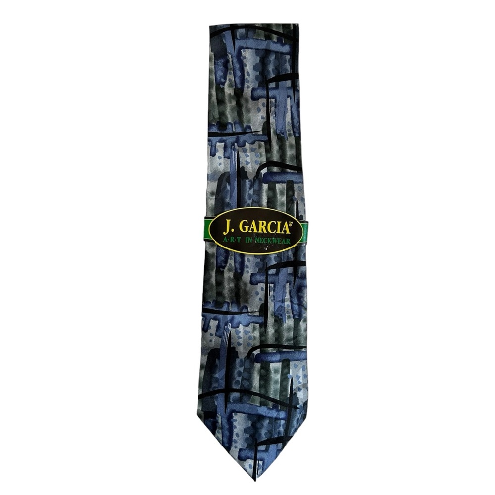 VTG Jerry Garcia Silk Tie New York NY Abstract Limited Edition Grateful Dead NWT